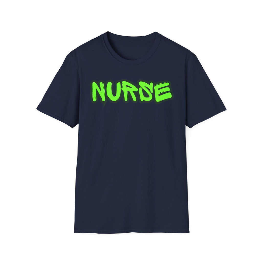 Neon Green Graffiti Nurse T-Shirt