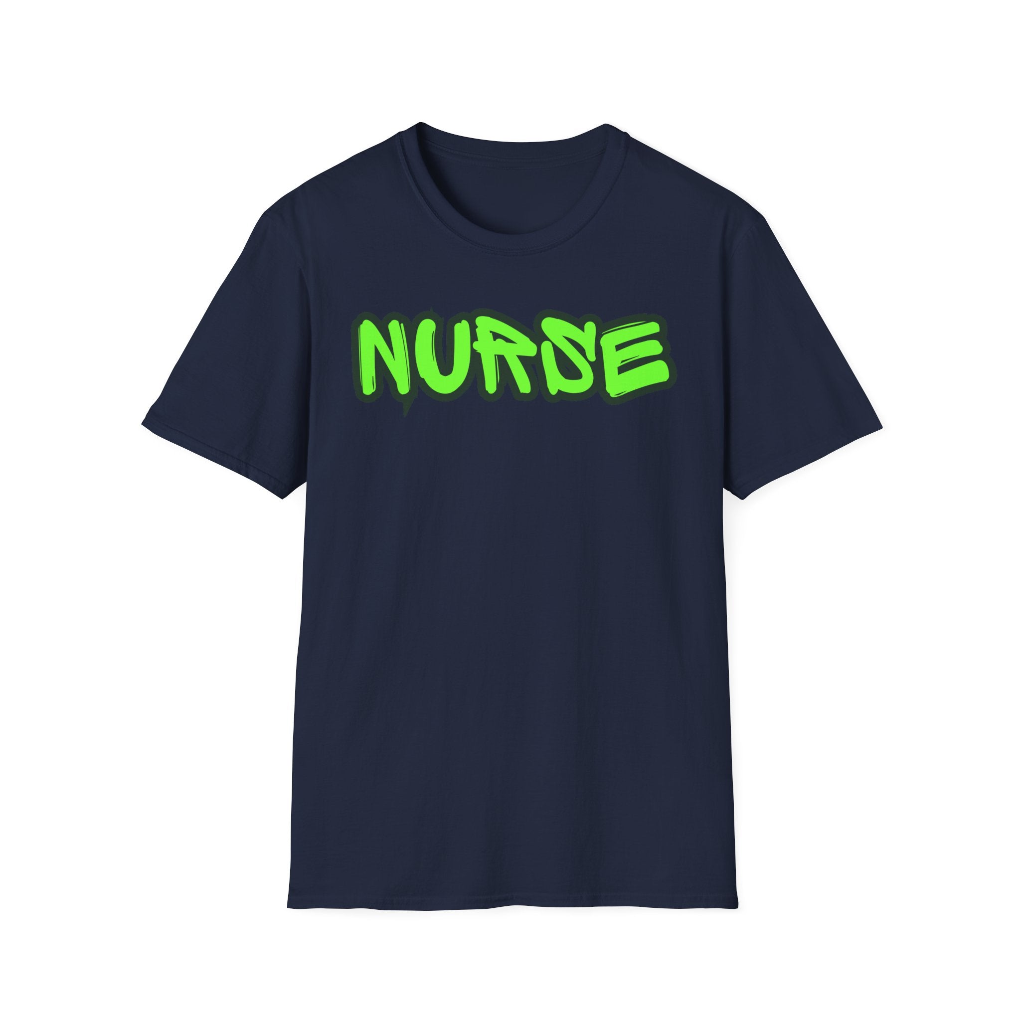 Neon Green Graffiti Nurse T-Shirt