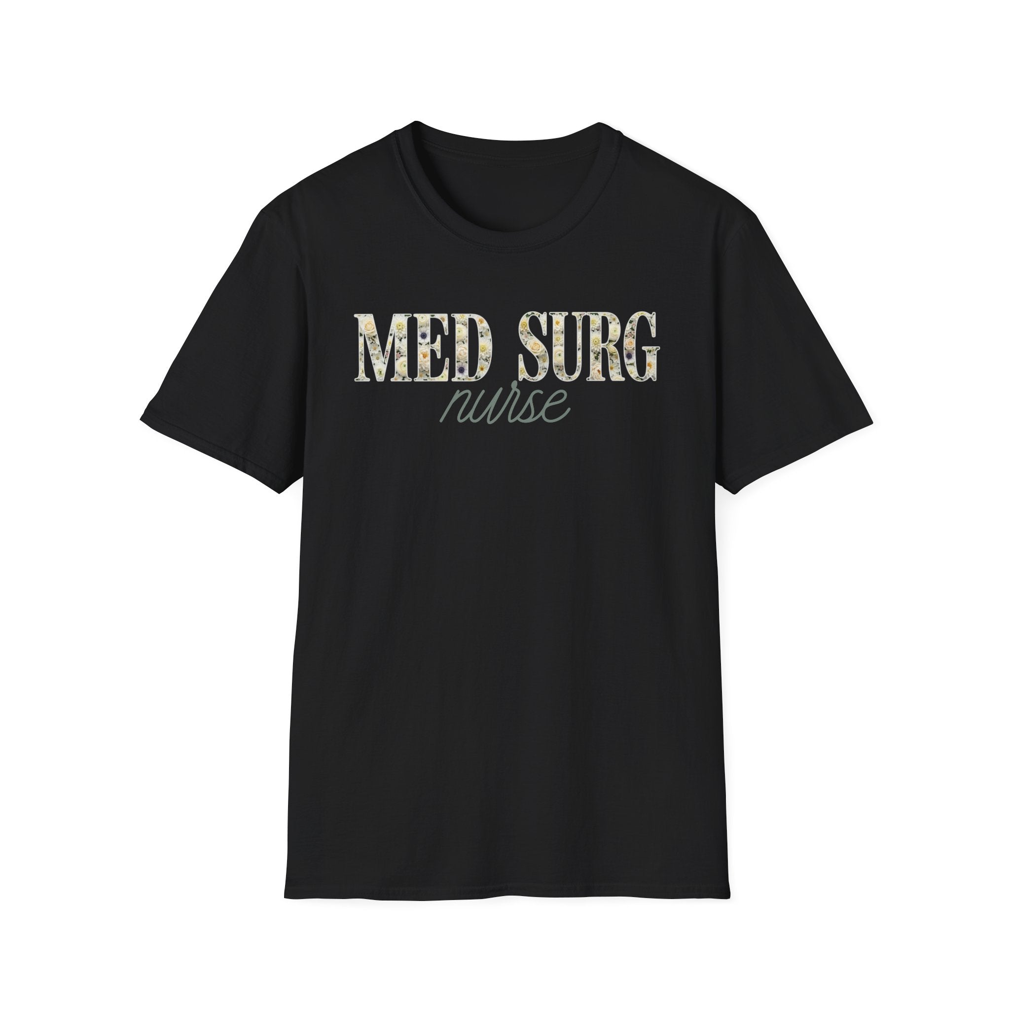 Med Surg Nurse Floral T-Shirt