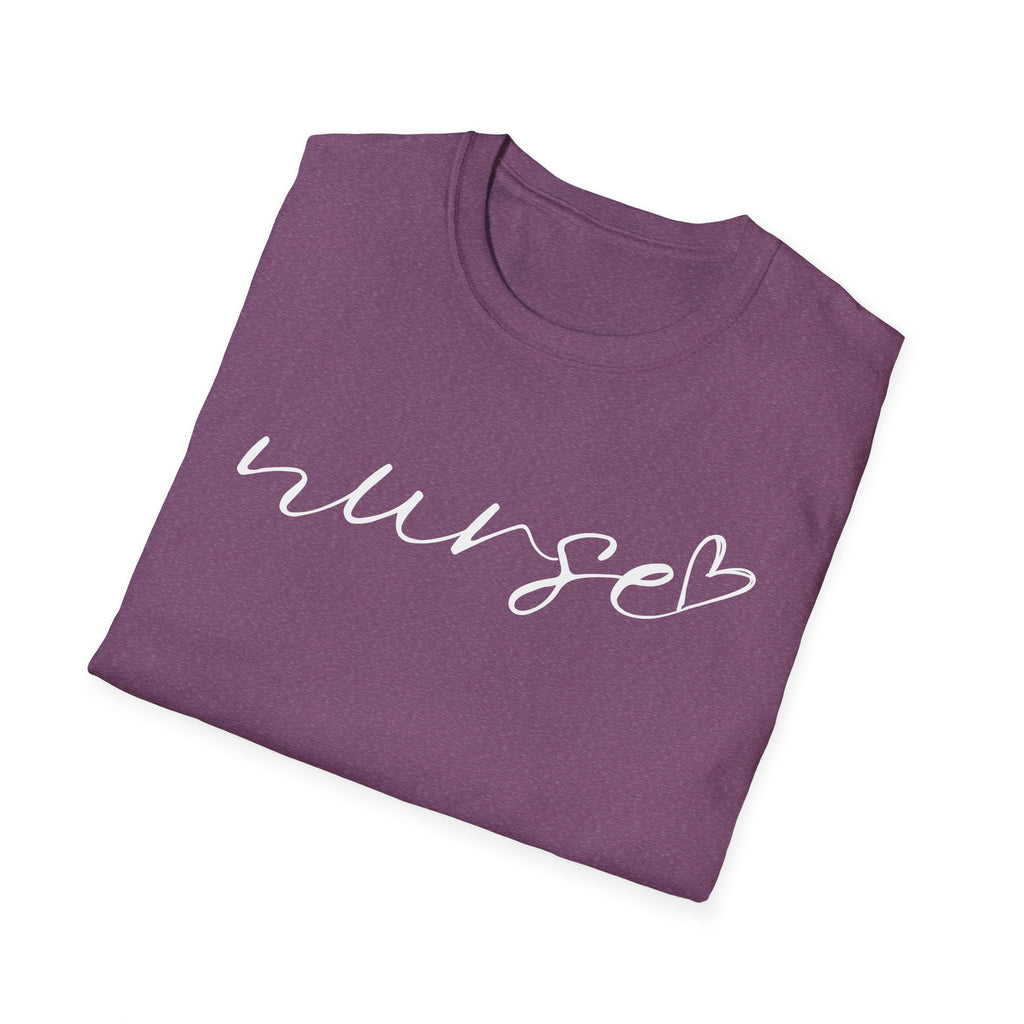Nurse Script in White T-Shirt
