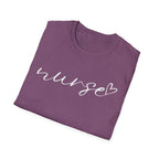 Nurse Script in White T-Shirt