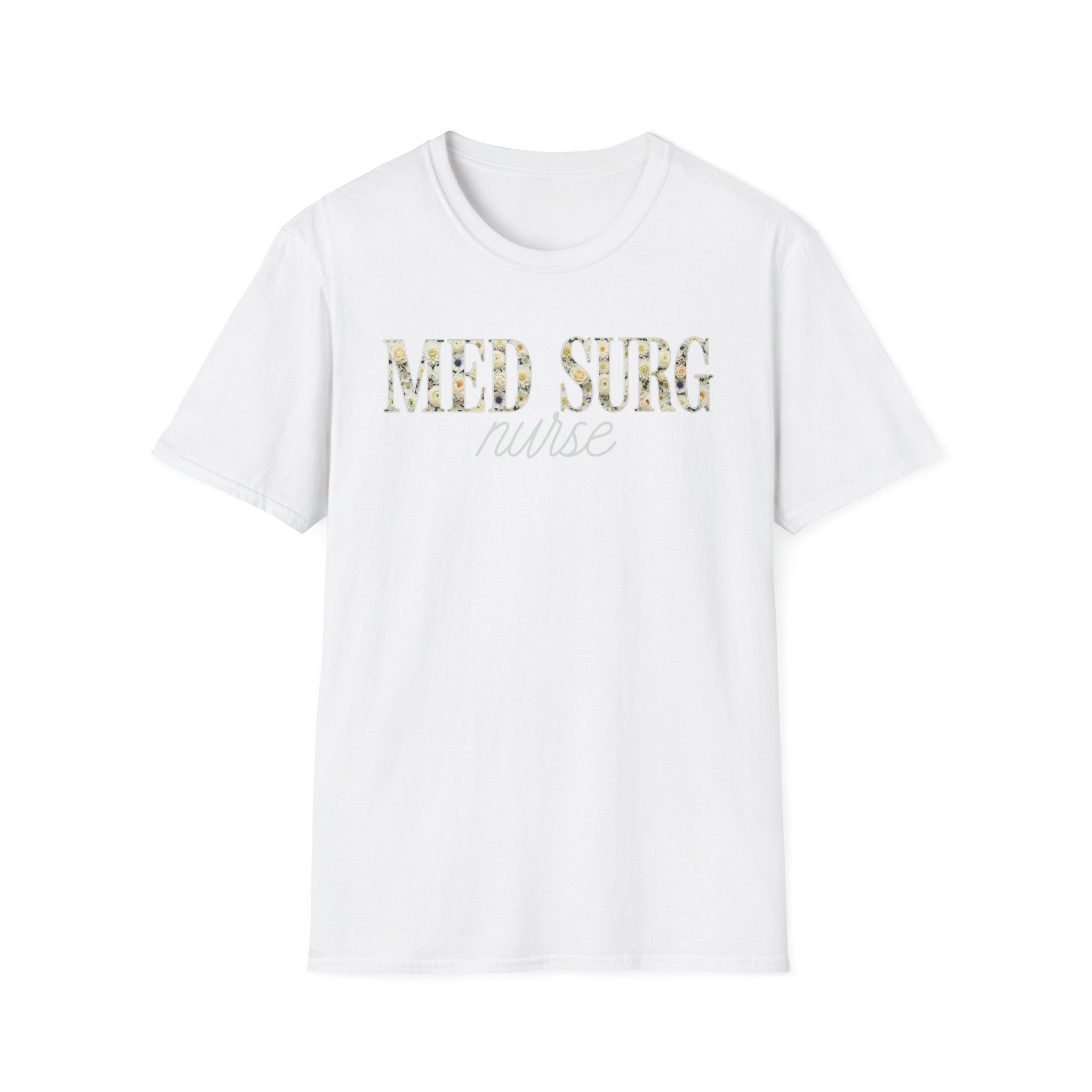 Med Surg Nurse Floral T-Shirt