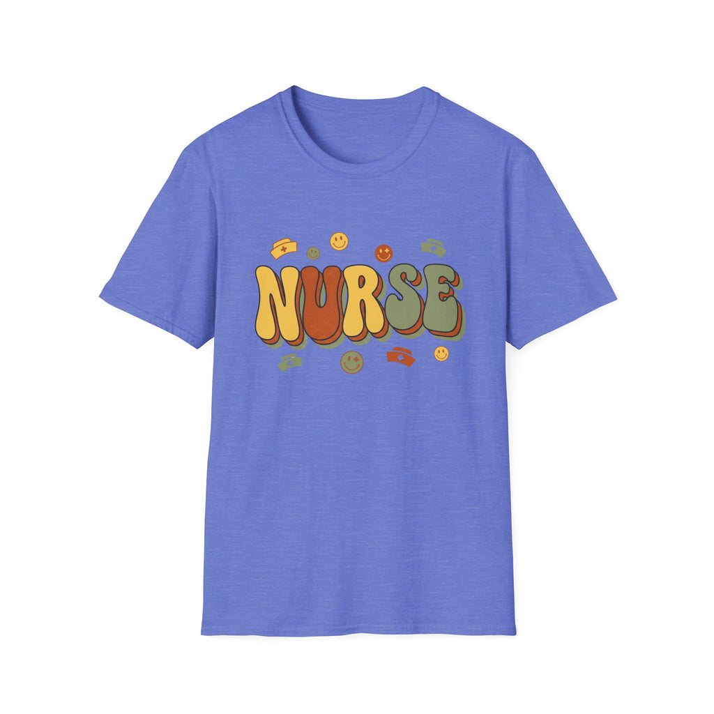 Groovy Bubble Letter Nurse T-Shirt