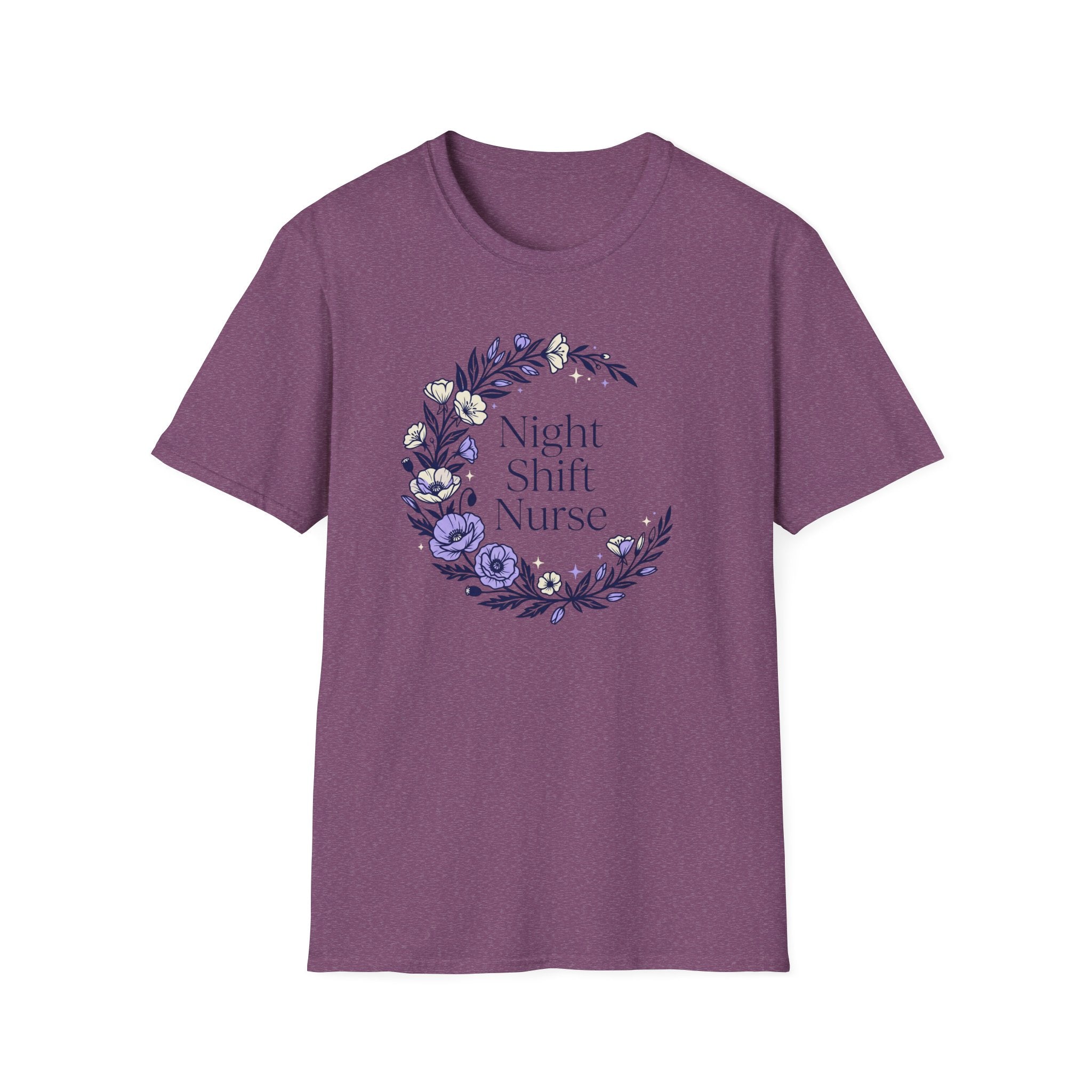 Nightshift Nurse Floral Moon T-Shirt