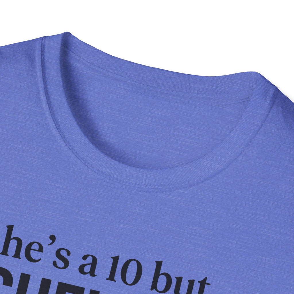 She's a 10 Emergency Nurse Heart Dark T-Shirt