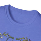 NICU Nurse Floral Stethoscope T-Shirt