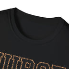 Cheetah Print Outline Varsity Nurse T-Shirt