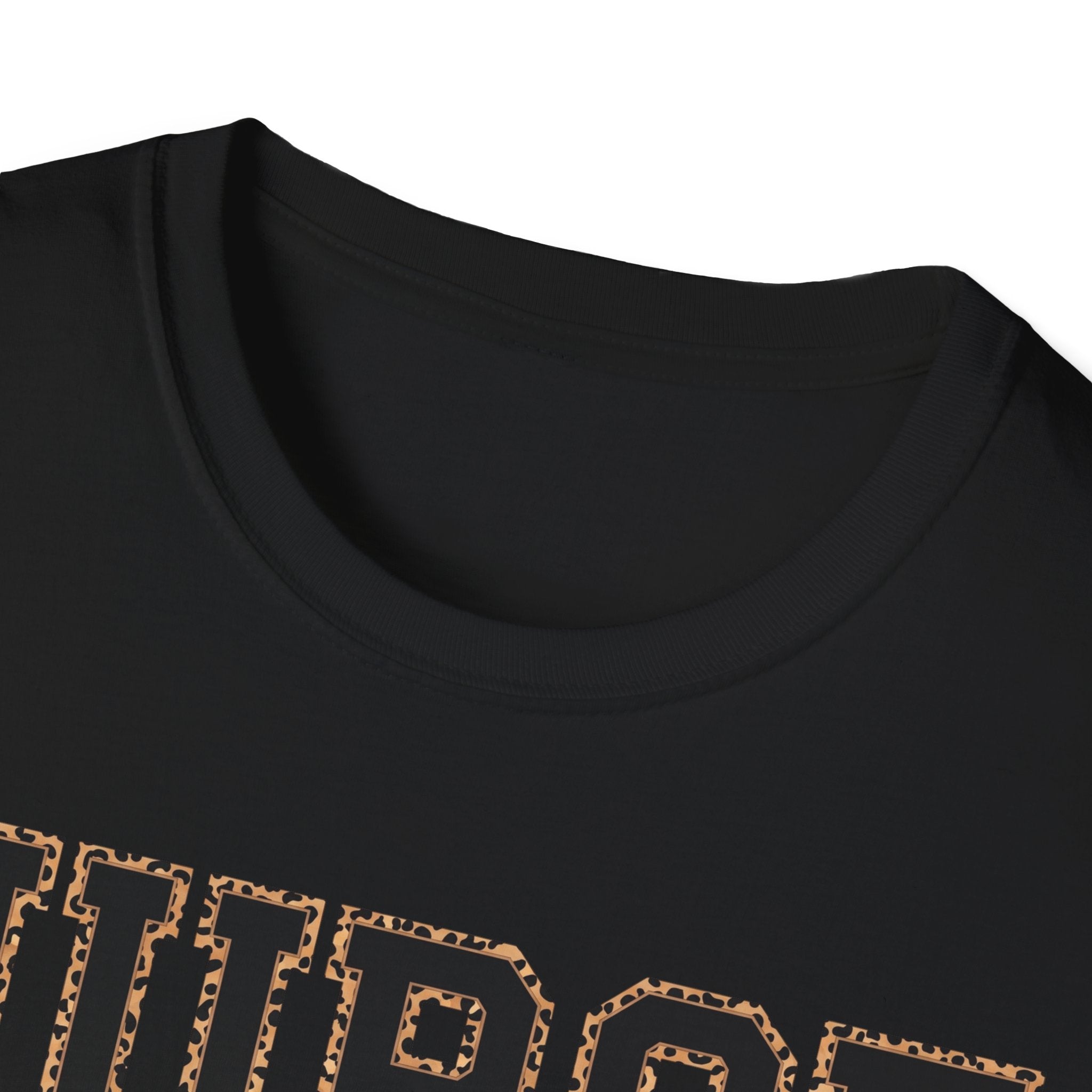 Cheetah Print Outline Varsity Nurse T-Shirt