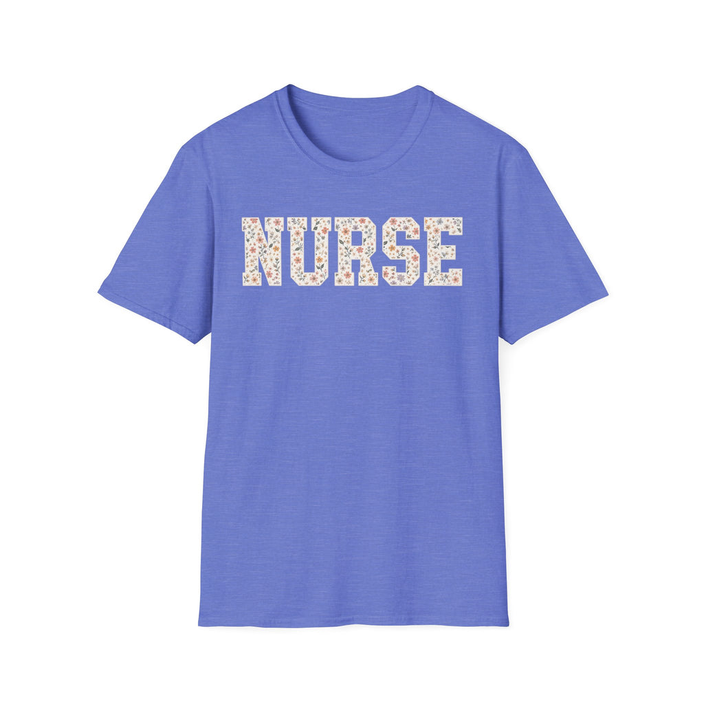 Varsity Floral Nurse T-Shirt