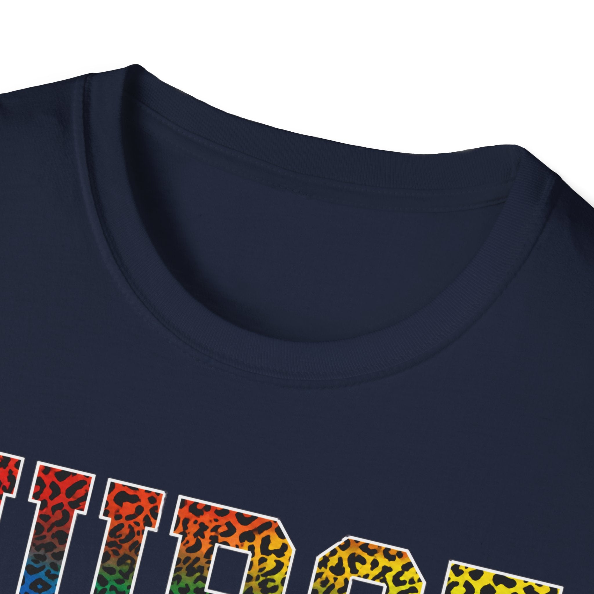 Multicolor Cheetah Print Varsity Nurse T-Shirt
