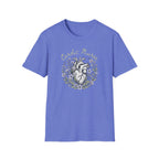 Cardiac Nurse Floral Heart T-Shirt