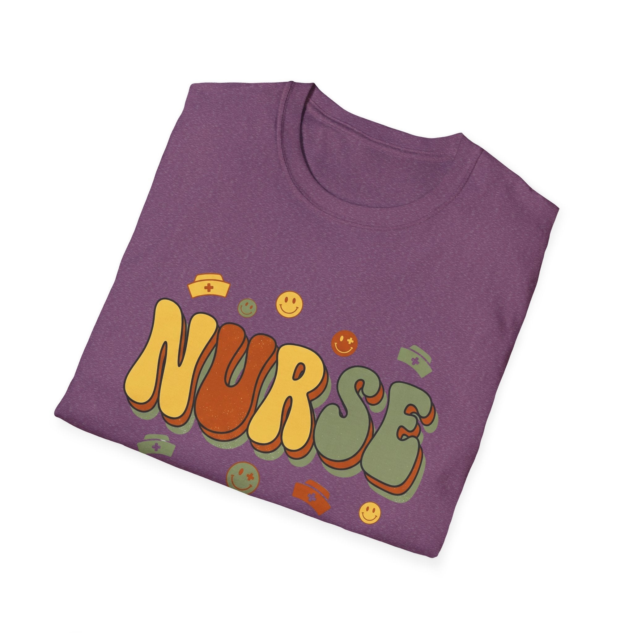 Groovy Bubble Letter Nurse T-Shirt