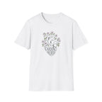 Cardiac Nurse floral Heart T-Shirt