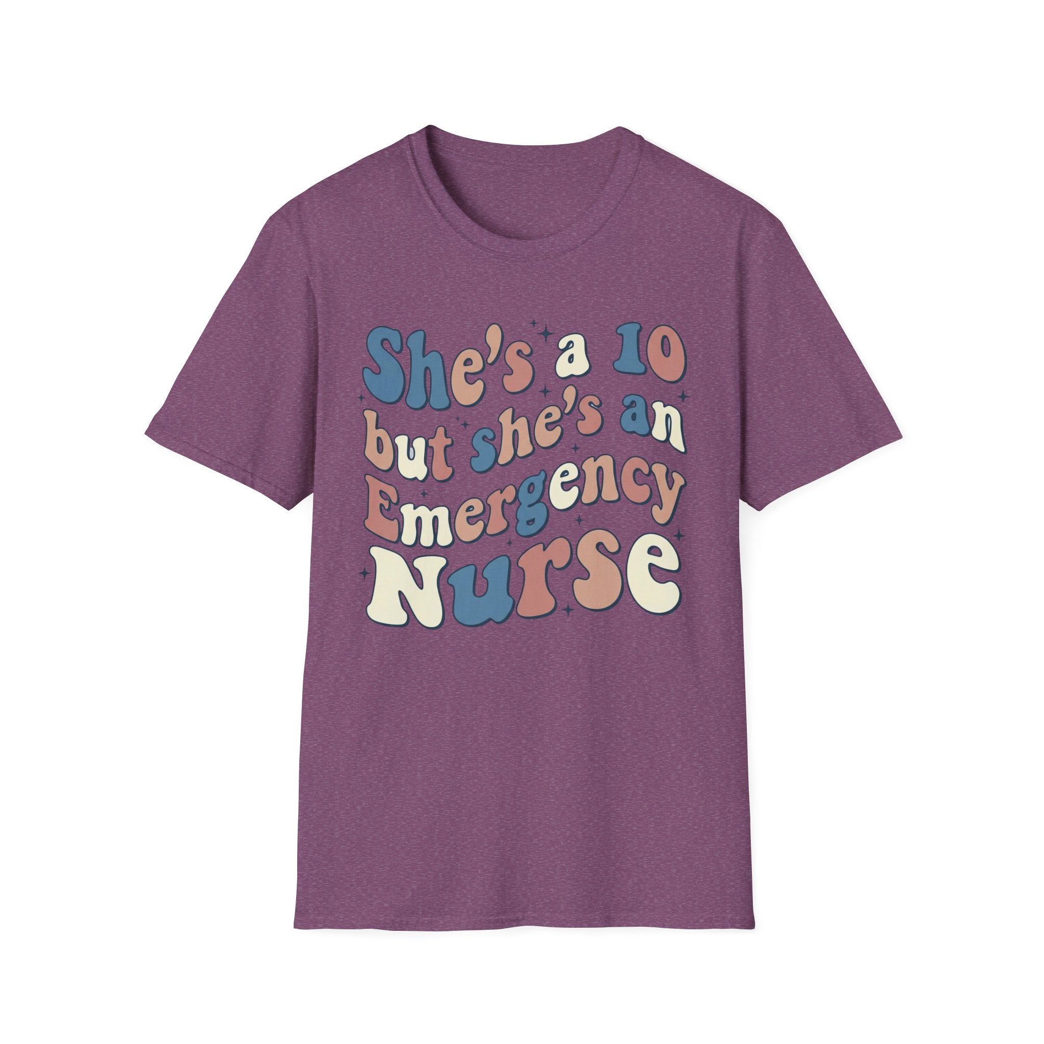 She's a 10 Emergency Nurse Sparkle T-Shirt