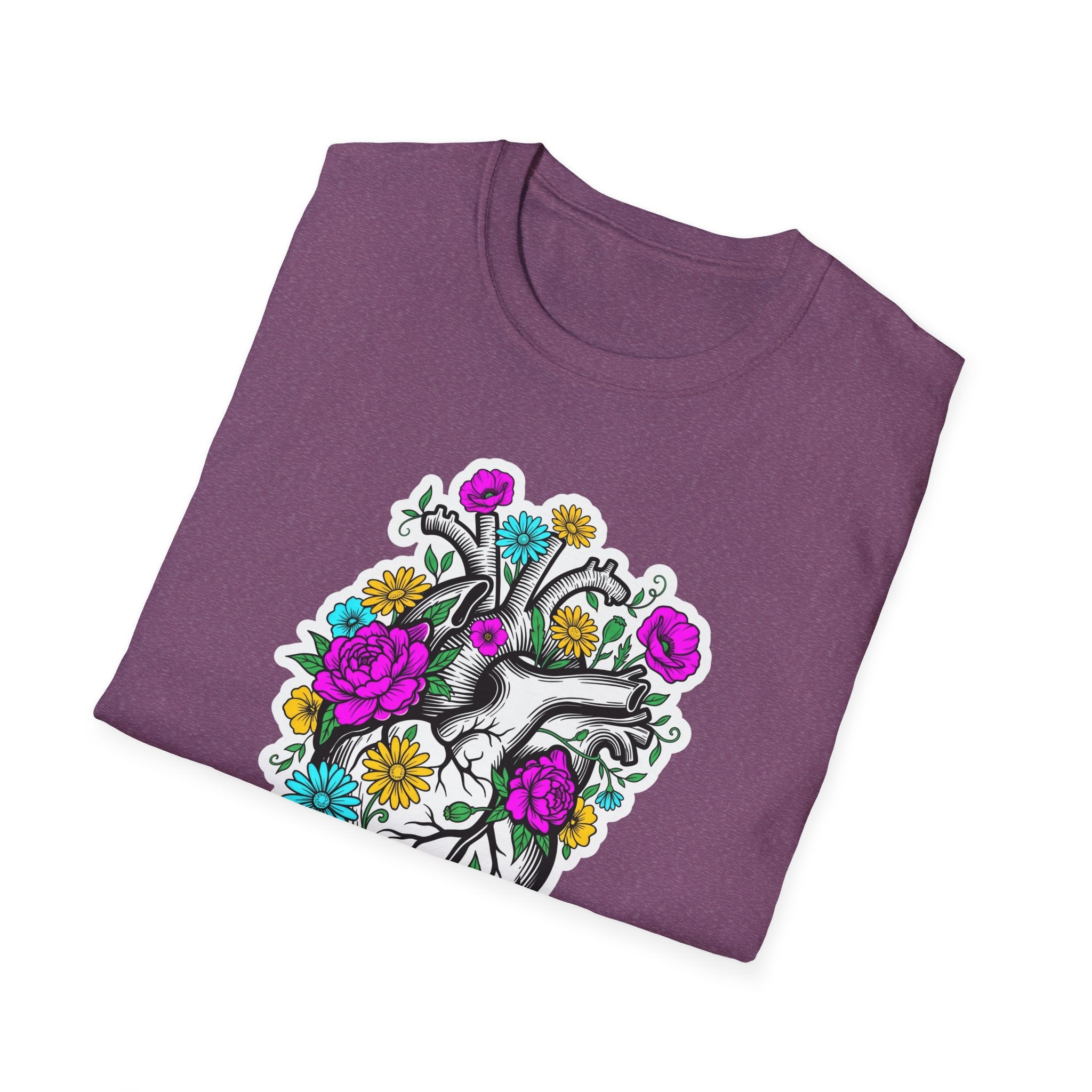Bright Floral Heart T-Shirt