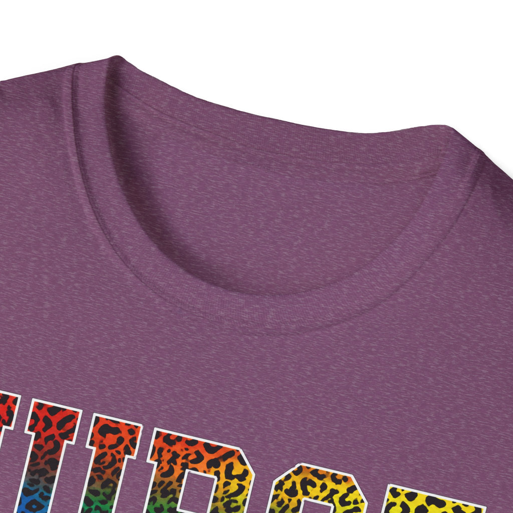 Multicolor Cheetah Print Varsity Nurse T-Shirt