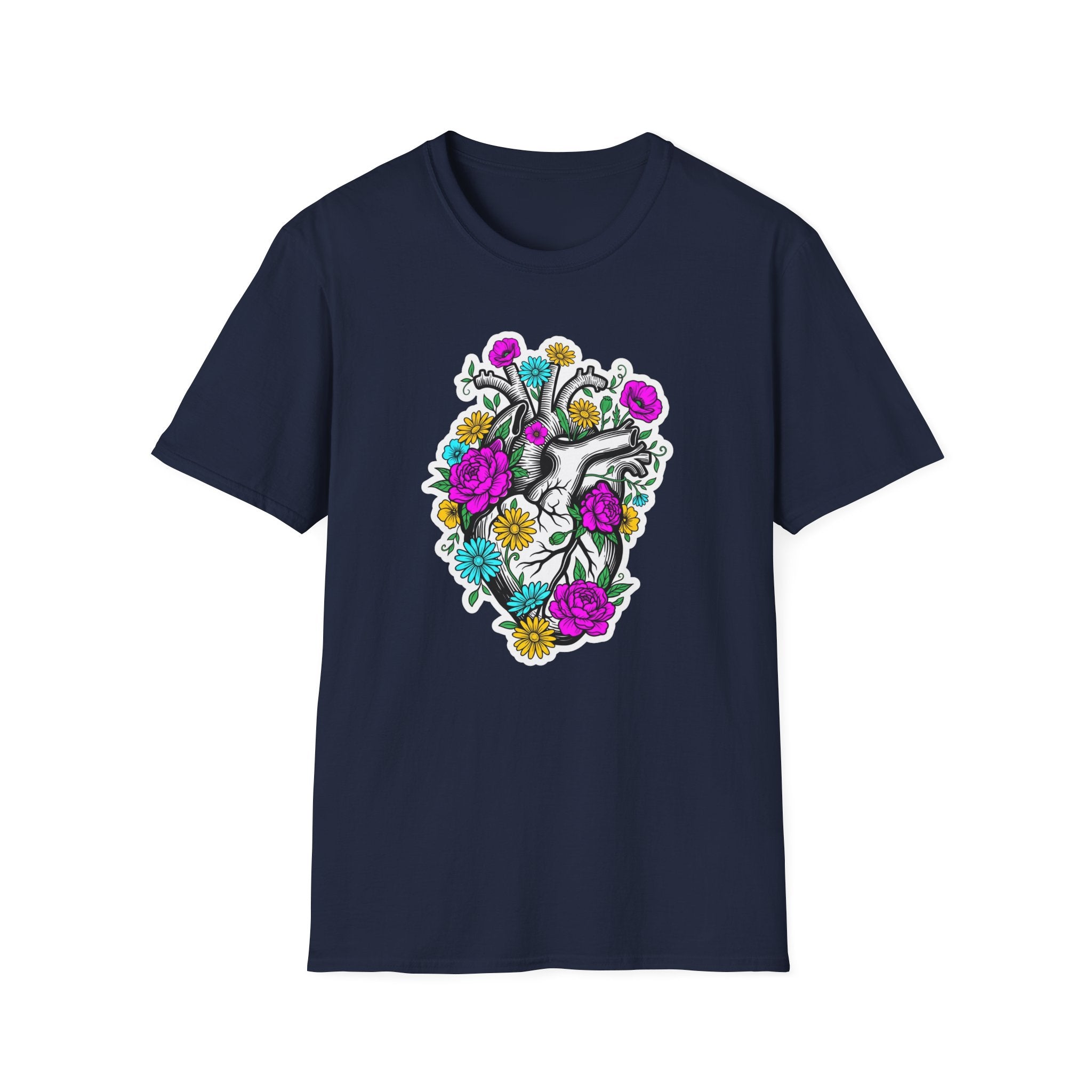 Bright Floral Heart T-Shirt