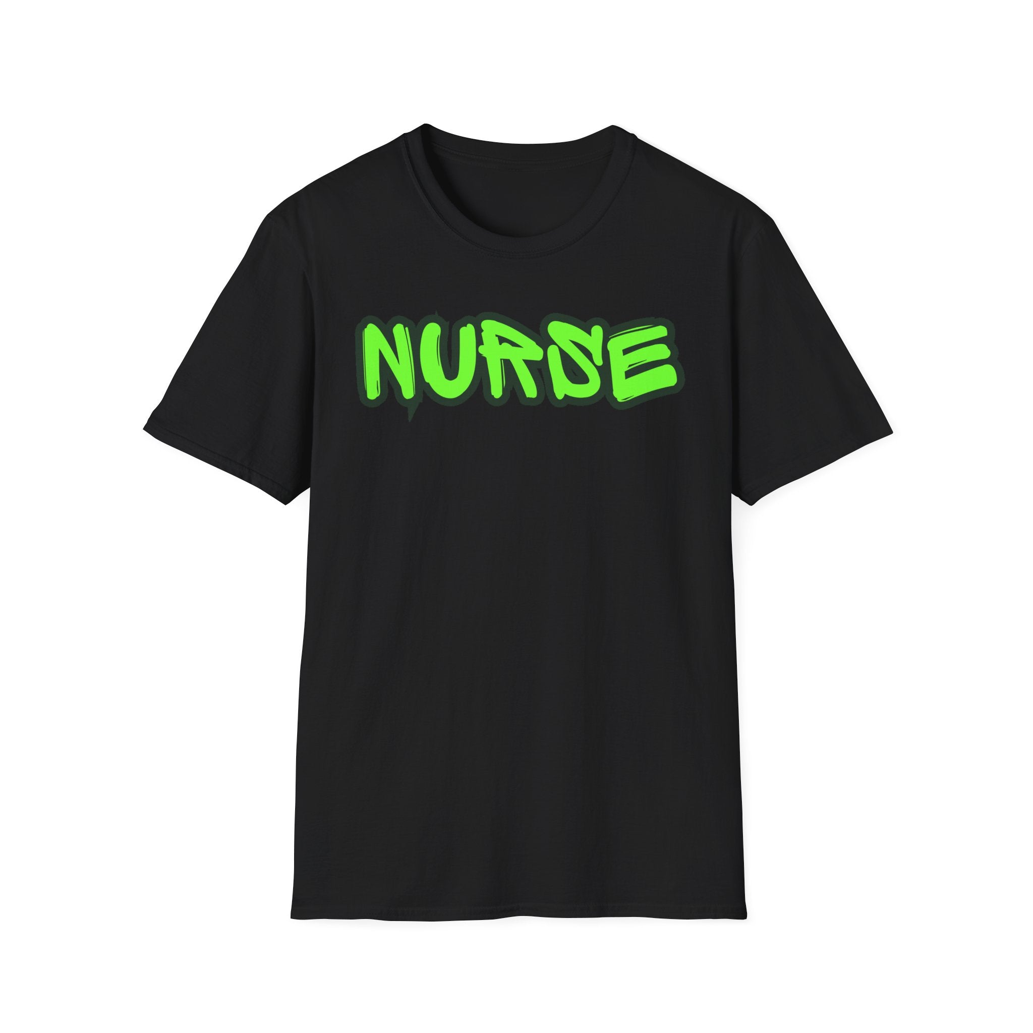 Neon Green Graffiti Nurse T-Shirt
