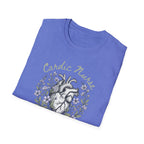 Cardiac Nurse Floral Heart T-Shirt
