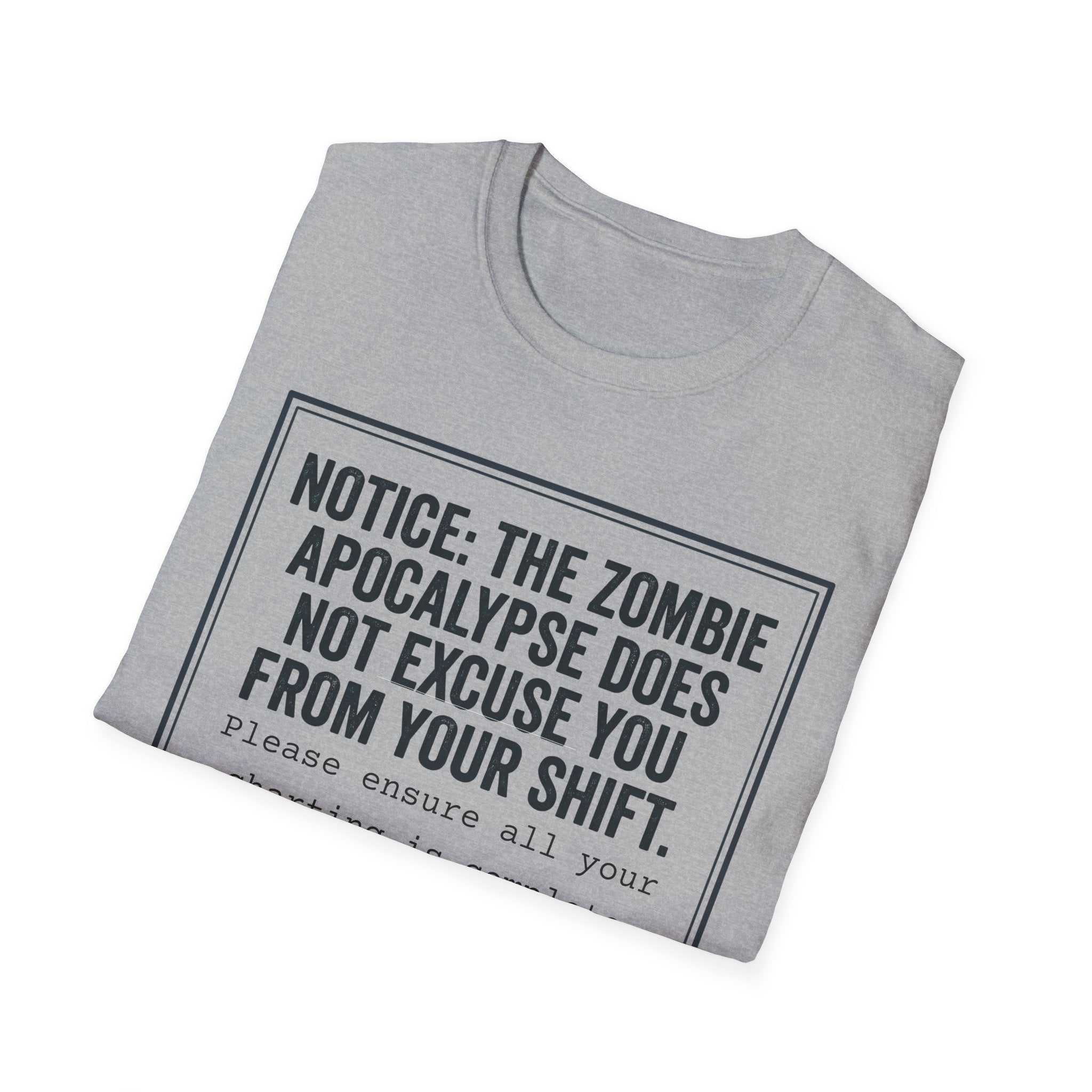 Zombie Apocalypse Notice T-Shirt