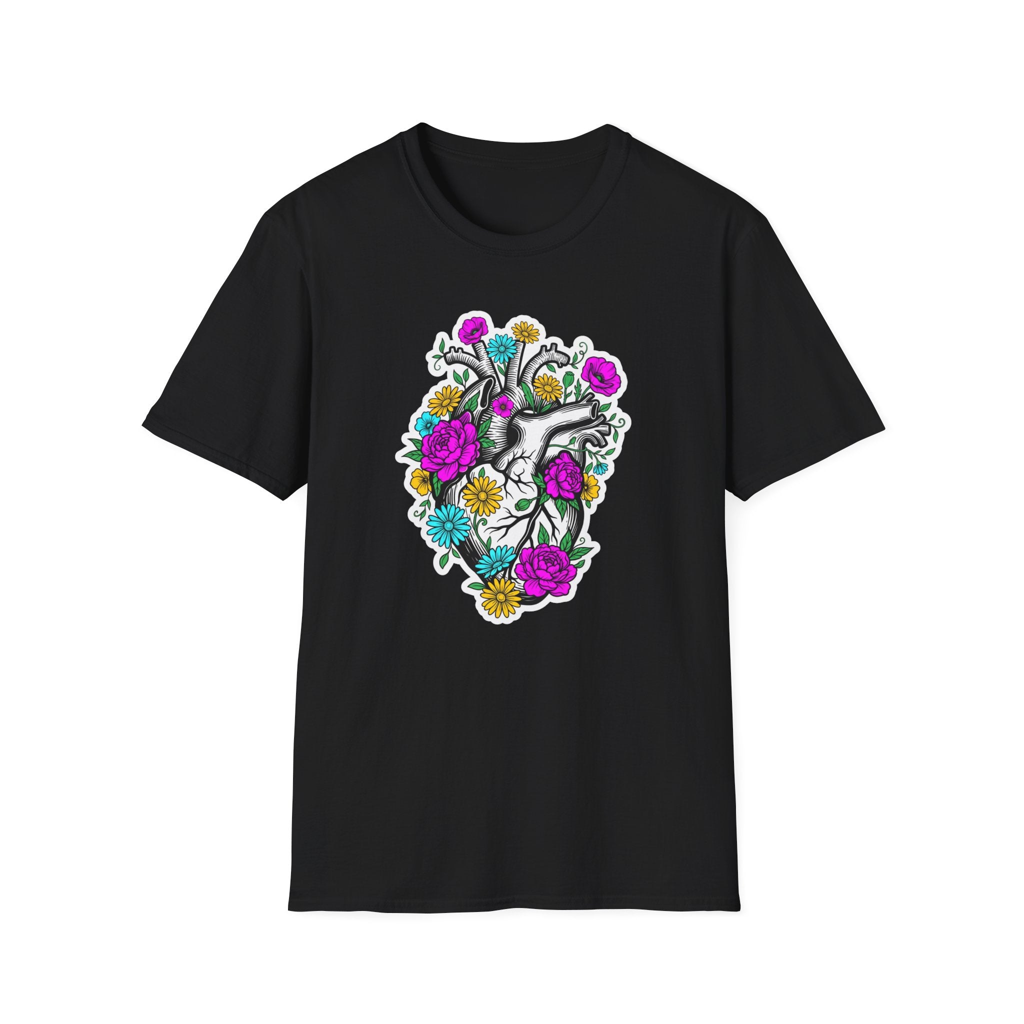Bright Floral Heart T-Shirt