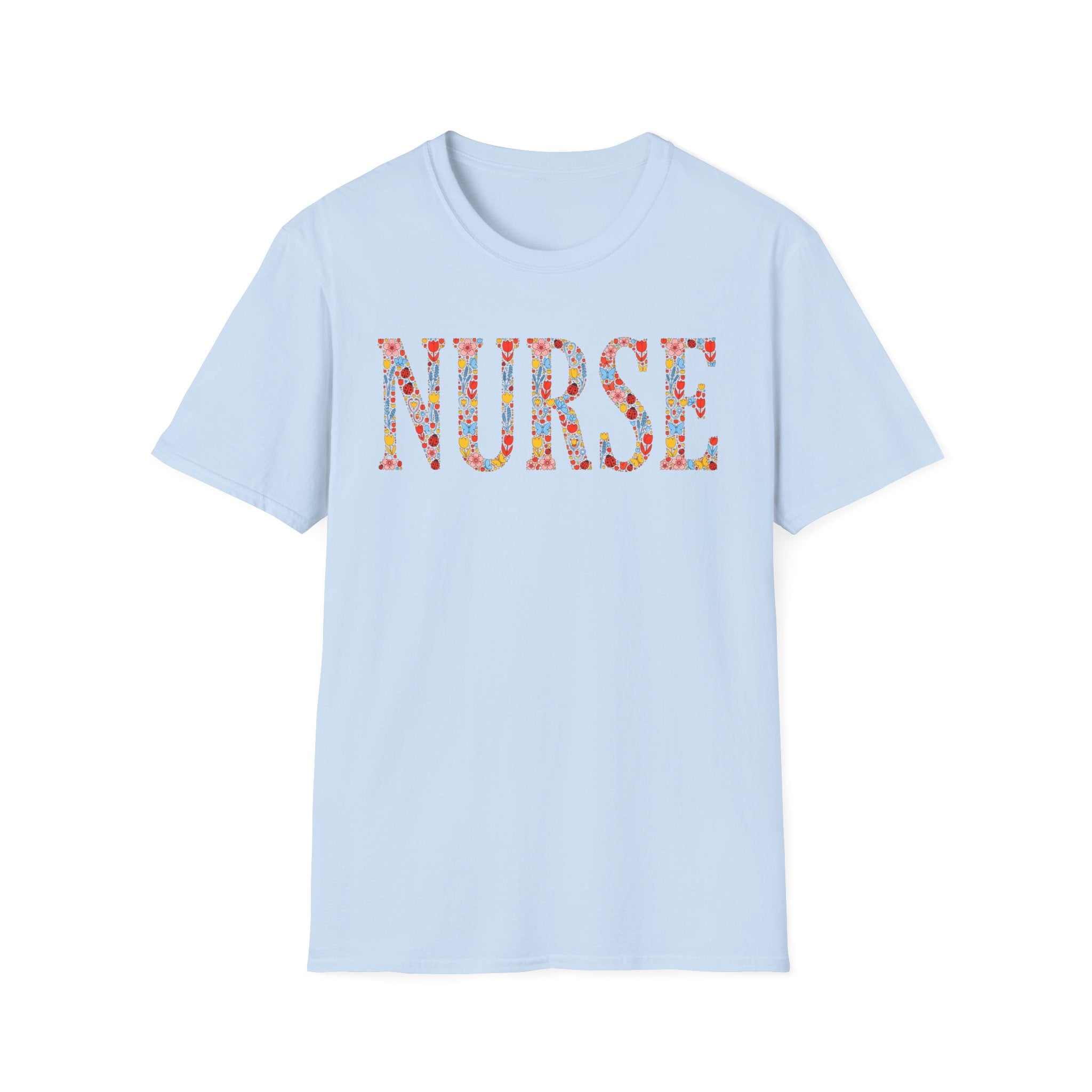 Ladybug Floral Nurse T-Shirt