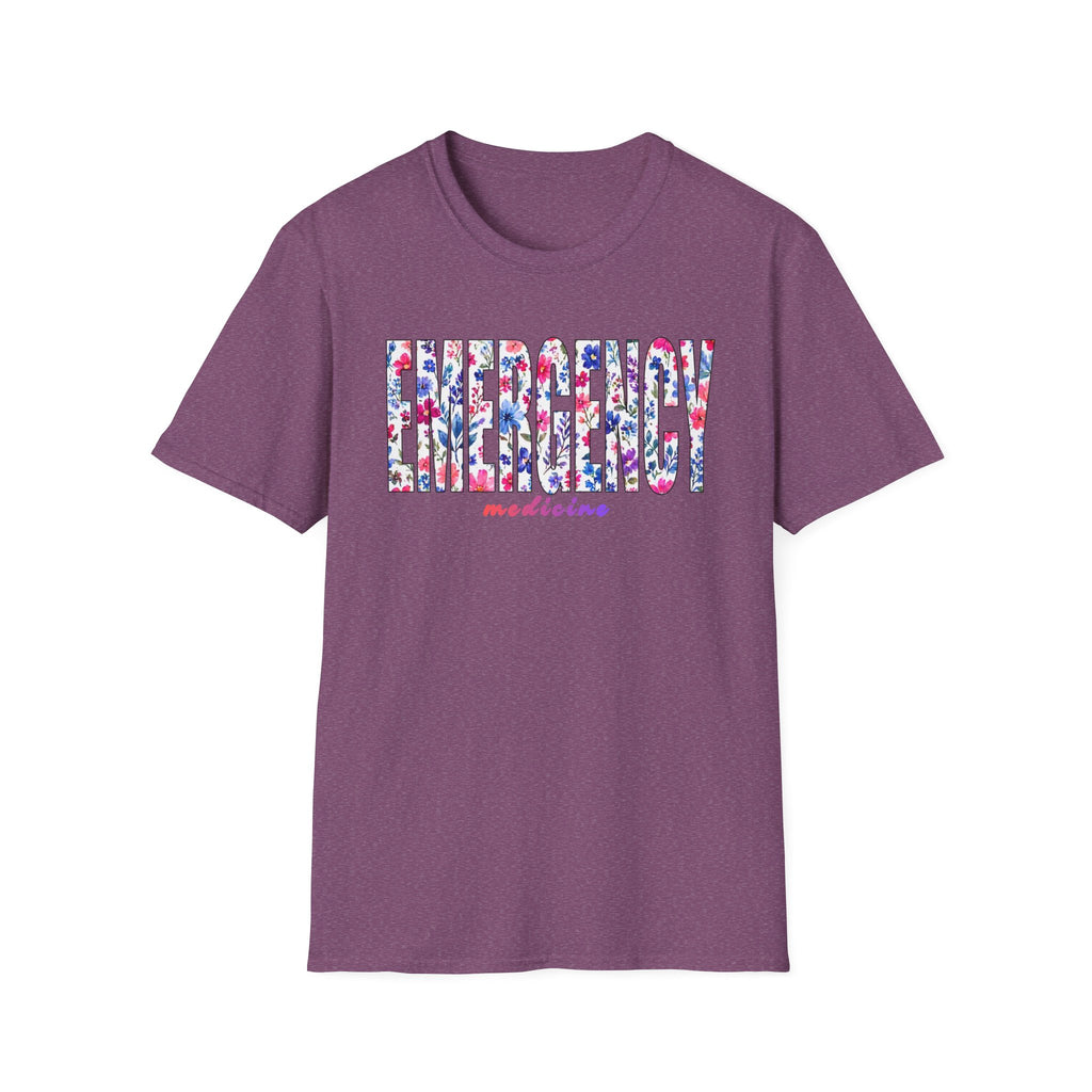 Emergency Medicine Floral T-Shirt